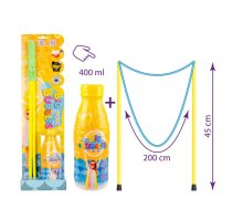 Nūjas ar auklu ziepju burbuļu pūšanai + 400 ml burbuļu šķidrums, Komplekts TUBAN | Bubble Making Kit With Bubble Mixture and Rope Wand