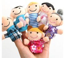 Leļļu teātris Plīša rotaļlieta uz pirksta 6 gab. | Puppet Theater Plush toy on finger 6 pcs