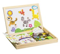 Divpusēja magnētiskā zīmēšanas tāfele dēlis ar piederumiem | Double-sided magnetic board with accessories