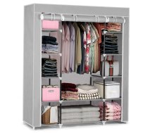 Massido saliekamais liels tekstila drēbju skapis, Pelēks | Textile Closet - fabric wardrobes, fabric wardrobe