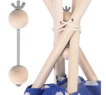 Nukido koka stabilizators Tipi teltīm - teepee tent stabilizer, wooden tent fixator, nukido teepee accessories