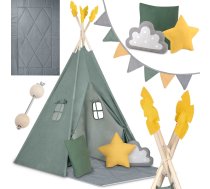 Bērnu Spēļu Telts Vigvams Nukido, Zaļš | Kids' Play Tent Gazebo