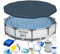 Bestway Power Steel 366 x 76 cm karkasa baseins ar piederumiem - Bestway pool, frame pool, garden pool