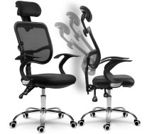 Sofotel Ryga biroja krēsls ar mikrotīklu, melns - office chair, ergonomic chair, computer chair