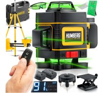 Pašlīmeņojošs krustlīnijas lāzera līmeņrādis Humberg HM-172 ar statīvu koferī - measuring instruments