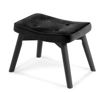 Mīkstais pufs kāju balsts Norse Sofotel, melns - ottomans and benches, storage ottoman, folding ottoman