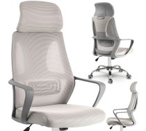 Sofotel Praga biroja krēsls ar mikrotīklu, gaiši pelēks - office chair, ergonomic chair, computer chair