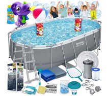 Bestway 56620 Power Steel karkasa baseins 427x250x100 cm, 18in1 - frame pool, Bestway pool, garden pool