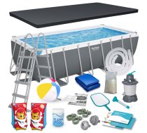 Bestway Power Steel karkasa baseins 488x244x122 cm, 18-in-1 - frame pool, Bestway pool, garden pool