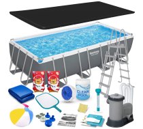 Bestway 56465 Power Steel karkasa baseins 549x274x122 cm - frame pool, Bestway pool, large pool