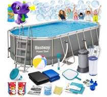 Bestway 56710 Power Steel karkasa baseins 549x274x122 cm - frame pool, Bestway pool, large pool