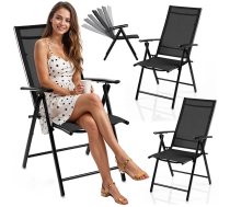 Sofotel So-983 saliekamie dārza krēsli, 2 gab., melni - garden chairs, folding chairs, Sofotel chairs
