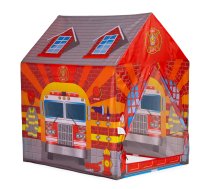 Iplay bērnu telts Ugunsdzēsēju depo, 95x72x102 cm - kids tent, play house, fire station tent