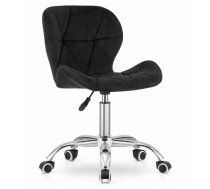 Grozāms velūra biroja krēsls Avola ar platu atzveltni, melns - office chairs, office chair, computer chair