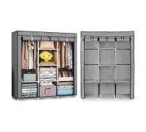 Liels tekstila drēbju skapis ar plauktiem un pakaramo stieni ModernHome - fabric wardrobes, fabric wardrobe