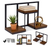 ModernHome 3 līmeņu sienas plaukts puķēm un dekoriem, Loft stils - wall shelf, plant stand, loft style shelf