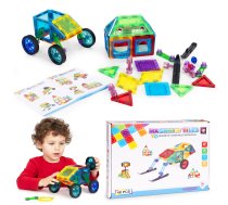 Multistore magnētiskie konstruktori bērniem, 48 detaļas - magnetic blocks, building blocks for kids, educational toys