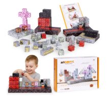 Multistore magnētiskie konstruktora kluči bērniem, 160 gab. - magnetic blocks, building blocks for kids