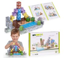 Multistore magnētiskie konstruktori bērniem, 88 detaļas - magnetic blocks, building blocks for kids, educational toys