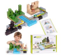 Multistore magnētiskie konstruktori bērniem, 169 detaļas - magnetic blocks, building blocks for kids, educational toys