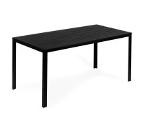 Dārza galds 6 personām Multigarden 156x78 cm, melns - garden table, terrace table, outdoor table