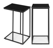 C formas klēpjdatora galdiņš ar marmora efektu ModernHome, melns - coffee tables, living room coffee table
