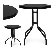 Multigarden apaļš dārza galds 60 cm, melns - garden table, round table, balcony table