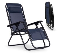 MultiGarden Zero Gravity dārza atpūtas krēsls, zils - garden lounger, relaxation chair, folding lounger