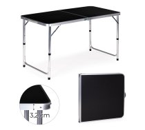 Saliekams tūrisma galds Multigarden GMFC-FY12060 120x60cm, Melns - folding table, camping table, picnic table