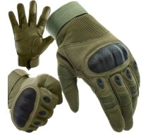 Taktiskie Militārie Moto Sporta Aizsargcimdi, L izmērs, Haki krāsa | Military Sports Protective Motorcycle Gloves