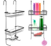 MALATEC piekaramais dušas plaukts, sudraba - hanging shower caddy, shower shelf, bathroom organizer
