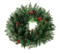 Ruhhy Ziemassvētku vainags durvīm, 60 cm, biezs XXL - christmas wreath, door wreath, large wreath