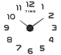 Liels 3D sienas pulkstenis DIY Ruhhy 19928, 60-130 cm, melns - wall and table clocks, wall clock, table clock