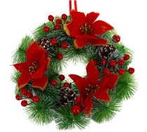 Ziemassvētku vainags Ruhhy 26470, 30 cm - christmas wreath, holiday decoration, door wreath