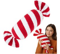 Ruhhy Ziemassvētku dekoratīvais spilvens Konfekte, 30x15 cm, balts/sarkans - Christmas decoration, decorative pillow