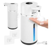 Automātiskais bezkontakta ziepju dozators Ruhhy 420ml USB-C, balts - liquid soap dispensers, liquid soap dispenser