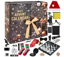Adventes kalendārs vīriešiem ar 24 dāvanām un sīkrīkiem - advent calendar for men, mens gadget advent calendar