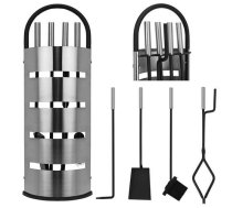 Kamīna Krāsns Piederumu Aksesuāru Komplekts 5 gb. | Fireplace Accessories Tool Kit Tong Shovel Brush Poker