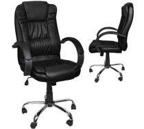 Malatec Eko Ādas Biroja Krēsls Ofisa Datorkrēsls, Melns | Eco Leather Office Chair