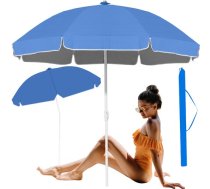 Saliekams Pludmales Dārza Saulessargs Lietussargs Nojume ar UV Aizsardzību, 240 cm | Folding Beach Garden Umbrella Sun Shade Parasol Canopy