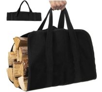 Auduma Soma Maiss Malkas Pārnēsāšanai, 98x45 cm | Canvas Firewood Log Carrier Tote Bag