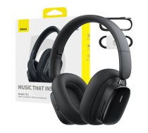 Baseus Bowie H1i Wireless Bluetooth Over-Ear Headphones, Black | Bezvadu uz Auss Liekamas Austiņas Ausis ar Mikrofonu