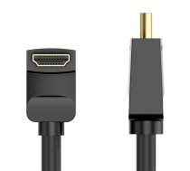 HDMI kabelis Vention AARBG 1,5 m leņķis 90° (melns) | Cable 1,5m Angle (black)
