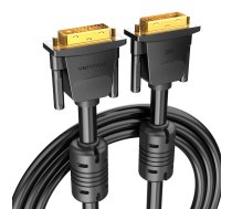 DVI(24+1) kabelis no vīrieša uz vīrieti 1m Vention EAABF (melns) | Male to Cable (Black)