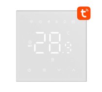 Viedais termostats Avatto WT410-16A-W elektriskā apkure 16A WiFi | Smart thermostat electric heating