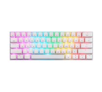 Bezvadu mehāniskā tastatūra Motospeed SK62 White (sarkans slēdzis) | Wireless Mechanical keyboard (red switch)