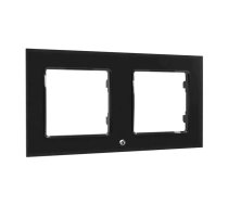 Pārslēgšanas rāmis dubultais Shelly (melns) | Switch frame double (black)