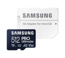 Atmiņas karte Samsung MicroSDXC PRO Ultimate 512GB 200MB/s UHS-I/U3 (MB-MY512SA/WW) | Memory card