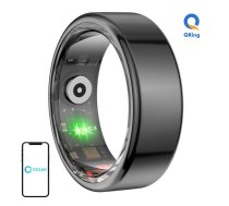 Colmi R02 viedgredzens, izmērs 9 (18.9 mm), melns - smart ring, fitness ring, health tracker ring