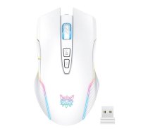 Onikuma CW905 balta bezvadu spēļu pele | White Wireless Gaming Mouse